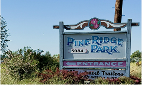 Pine Ridge RV Park Sign